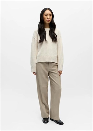 Sima ls knit pullover White Sand Object 